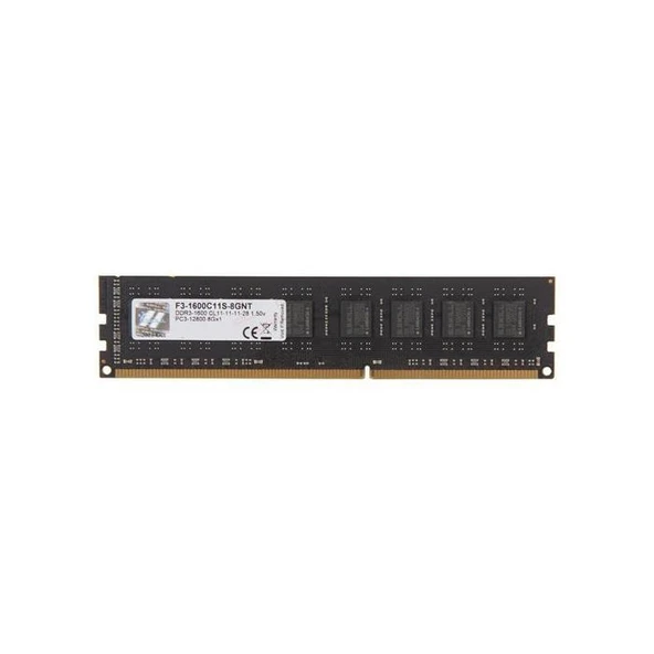 GSKILL 8GB DDR3 1600MHZ CL11 PC RAM VALUE F3-1600C11S-8GNT