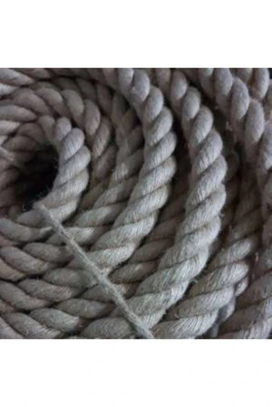 Gereksiz Şeyler Dekoratif Halat 20mm Jüt Halat Kendir Urgan Halat Ip 30 Metre - 3
