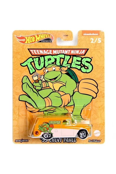 mattel Hot Wheels Ninja Turtles Premium Arabalar 55 Chevy Panel