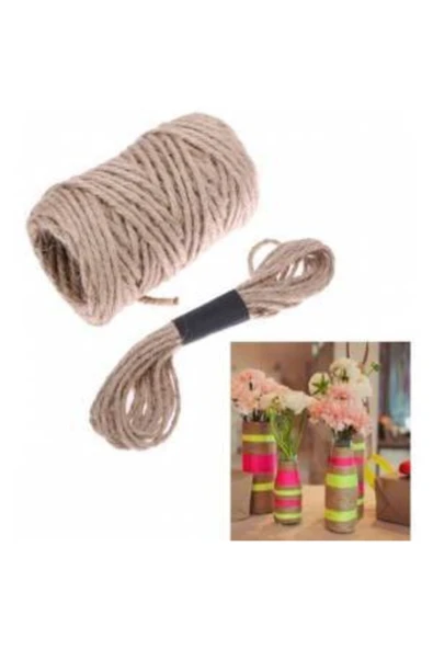 Gereksiz Şeyler Dekoratif 4 mm Jüt Urgan Halat İp 10 mt - 2