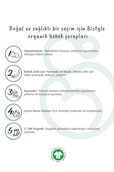 Bistyle 2'li Sneakers Kaymaz Basic Penye Çorap Bs20103 Ekru Ekru - Resim 7