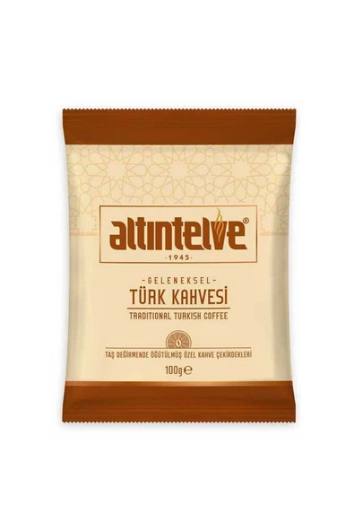 TÜRK KAHVESİ 5X100 GR (500 gr) TAŞ DEĞİRMENDE ÖĞÜTÜLMÜŞ - 3