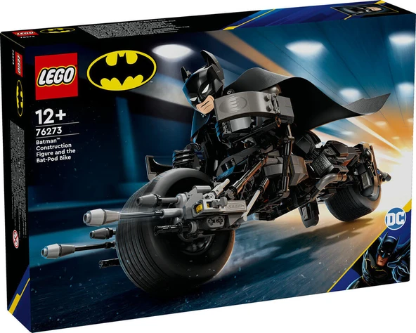 LEGO-76273 DC Batman™ Yapım Figürü ve Bat-Pod Motosiklet
