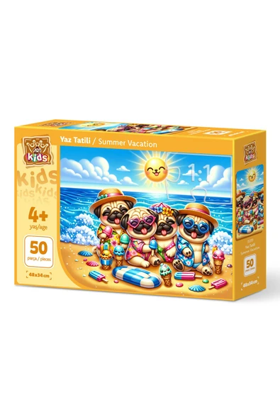 Art Puzzle Art Çocuk Yaz Tatili 50 Parça Puzzle