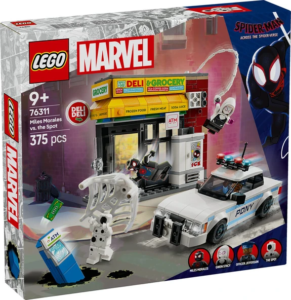 LEGO-76311 Marvel Spider-Verse: Miles Morales, Spot'a Karşı