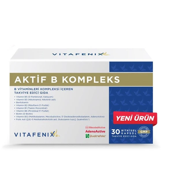 Vitafenix Aktif B Kompleks 30 Kapsül ürün görseli