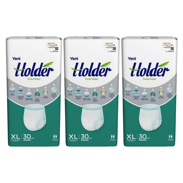 Holder Emici Külot Ekstra Büyük Boy XL 30'lu 3 Adet Hasta Bezi ürün görseli 1