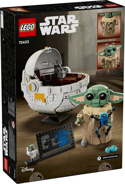 LEGO-75403 Star Wars Uçan Bebek Arabalı Grogu - 7