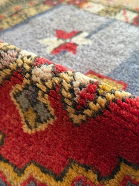 53x70 cm Küçük Türk Halı, El Dokuma Yün Halı, Giriş için Zemin Halısı, Vintage Bohem Ev Dekoru, Şık Küçük Halı - 2