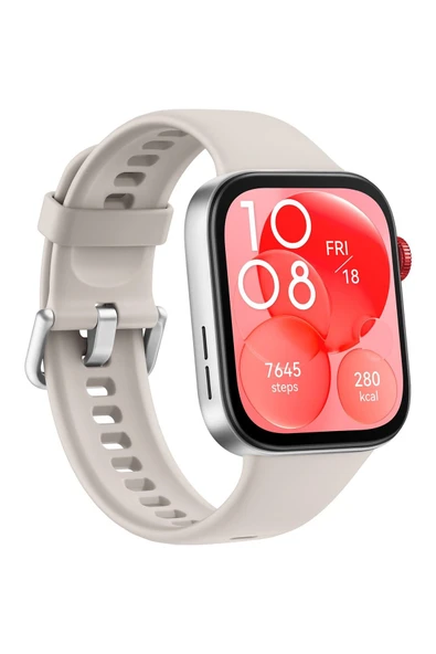 Huawei Watch Fit 3 Beyaz Kauçuk Kayış Akıllı Saat