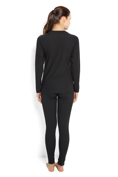 Jiber 592 Kadın Yuvarlak Yaka Uzun Kollu Isıtıcılı Termal Üst İçlik - 4