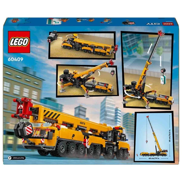 LEGO-60409 City Sarı Mobil İnşaat Vinci - 4