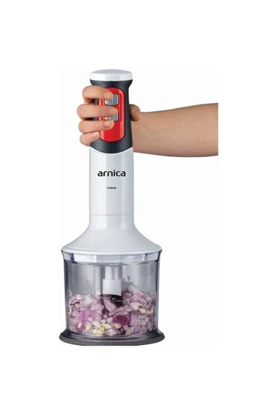 Arnica GH21591 1200 W Mikser & Blender  Seti  1.1 Litre Kırmızı Beyaz - 2