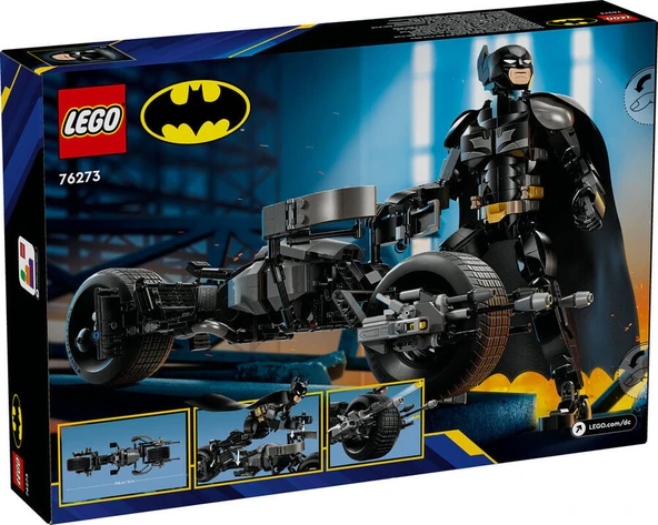 LEGO-76273 DC Batman™ Yapım Figürü ve Bat-Pod Motosiklet - Resim 7