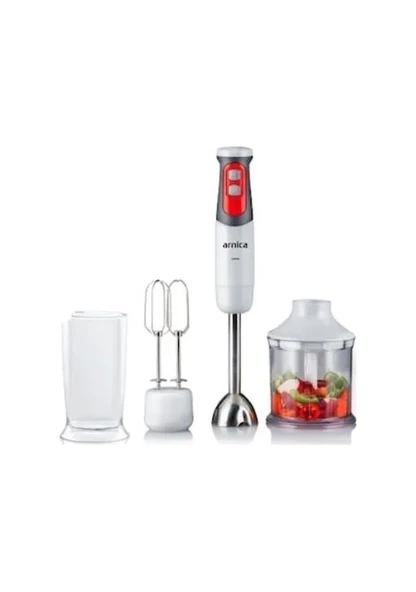 Arnica GH21591 1200 W Mikser & Blender Seti 1.1 Litre Kırmızı Beyaz - 7