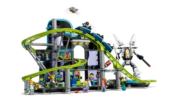 LEGO-60421 City Robot Dünyası Hız Treni Parkı - 4