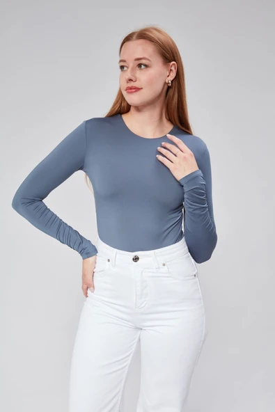 Astarlı Uzun Kollu Çıtçıtlı Body - 10