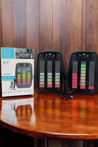 Bluetooth  Hoparlör Mikrofonlu Speaker Taşınabilir Şarjlı - 5
