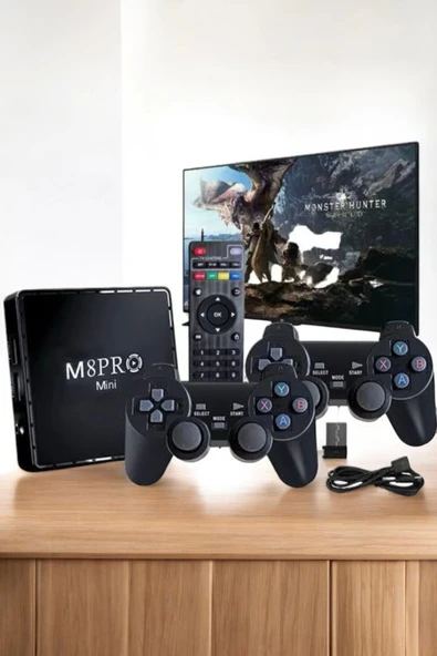 TV Game Box Netflix Youtube 1000 Oyunlu Android Oyun Konsolu Kumandalı - 3