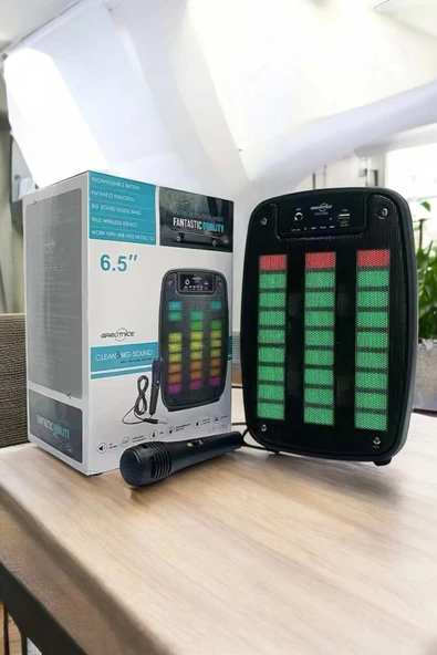 Bluetooth  Hoparlör Mikrofonlu Speaker Taşınabilir Şarjlı - 2