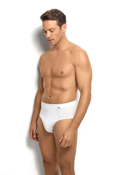 Jiber Erkek 3'lü Yok Gibi İz Yapmayan Lastik Modal Pamuklu Slip Külot - 5