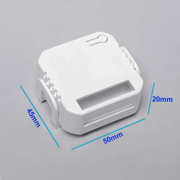 Plastik Elektronik Proje Kutusu 45x50x20mm Beyaz Elektronik Devre Prototip Wifi Iot Ble Akıllı Ev Buton Ses Zil Kapı Giriş Otomasyon - 4