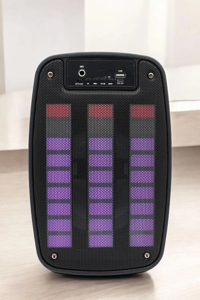 Bluetooth  Hoparlör Mikrofonlu Speaker Taşınabilir Şarjlı - 3