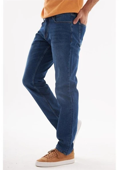 Big Rodoc Regular Fit Likralı Erkek Mavi Jean Pantolon-7120