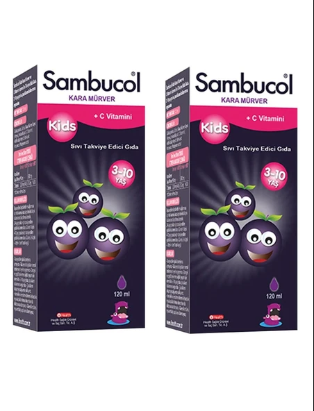 Sambucol Kids Şurup 120 ml 2 Adet