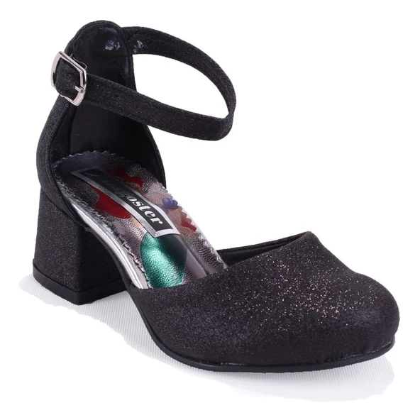 Dagoster DJA76-YB101KY Siyah Ortopedik Kız Çocuk Abiye Ayakkabı