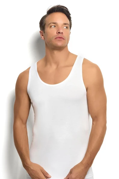 Jiber Erkek Ekonomik 2'li Kutulu Bambu Terletmez Atlet - 3