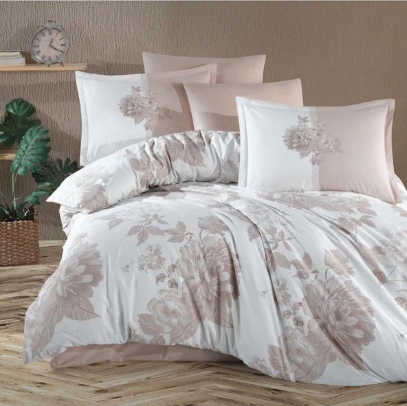 Clasy Tek Kişilik Nevresim Takımı Rohan Bej ürün görseli