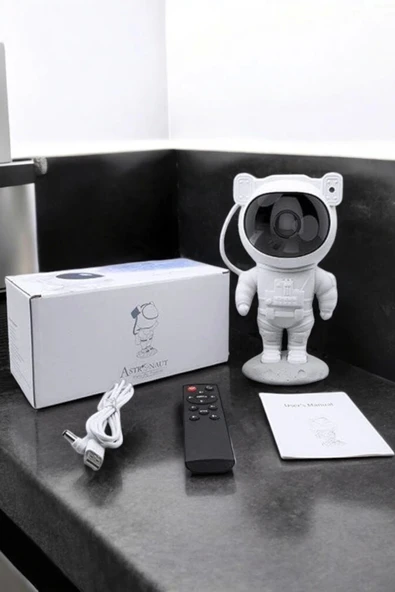 Astronot Görünümlü Projeksiyon Speaker Taşınabilir - 5