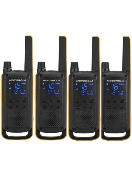 Motorola T82 Extreme Quadpack 4 Adet Pmr Telsiz  Ithalatçı Garantili Kulaklık Dahil - 3