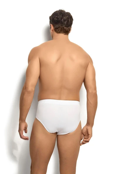 Jiber Erkek 3'lü Yok Gibi İz Yapmayan Lastik Modal Pamuklu Slip Külot - 6