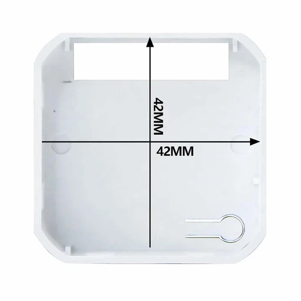 Plastik Elektronik Proje Kutusu 45x50x20mm Beyaz Elektronik Devre Prototip Wifi Iot Ble Akıllı Ev Buton Ses Zil Kapı Giriş Otomasyon - 8
