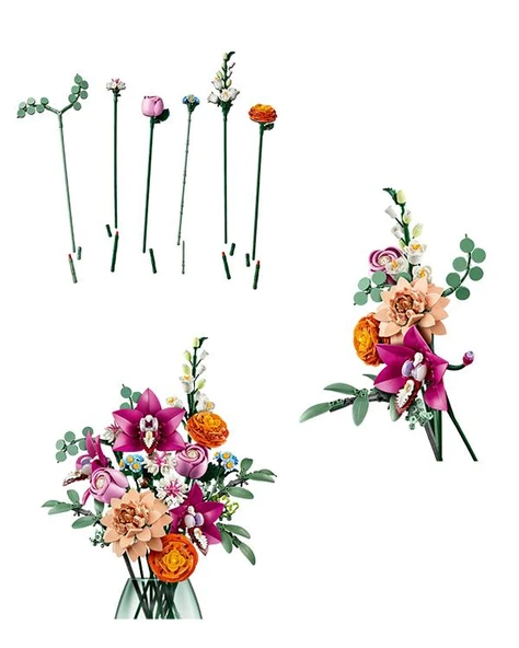 Lego Botanicals Pembe Çiçek Buketi 10342 - 3