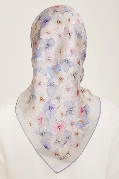 Armine E24YA9108D0321 Dj Saf İpek Eşarp 9108D (S) Nostalji - Resim 2