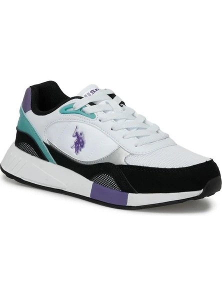 U.S.POLO ASSN LEMAR 4FX BEYAZ MOR COMFORT CASUAL SPOR AYAKKABI