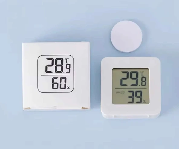 45mm Mini Nem Sıcaklık Ölçer Hava Durumu Isı Gösterge Dijital Ekran Termometre Ev Oda Ofis Kuluçka Sera Depo Medikal - 7