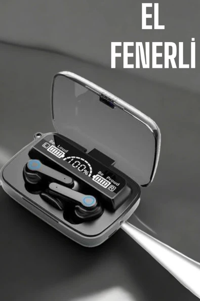 Bluetooth Kulaklık Powerbankli Dijital Göstergeli Dokunmatik Kontrol - 2