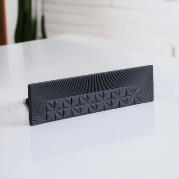 Kayı Metal Siyah Kulp 160 mm -16 cm Mobilya Çekmece Mutfak Dolabı Dolap Kapak Kulpları Kulb Kulpu - 4