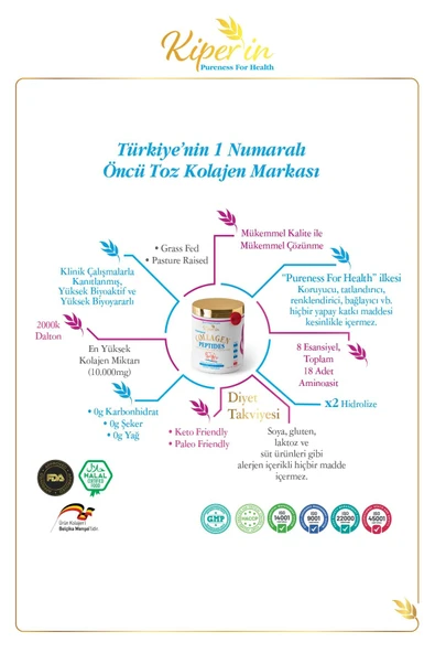 KIPERIN COLLAGEN TOZ 50 GÜNLÜK 500 GR - 3