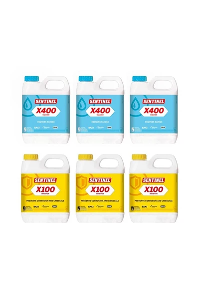 Sentilenx100 Radyatör Yerden Isıtma Petek Temizleme Kimyasali 6 Adet Ekonomik Paket