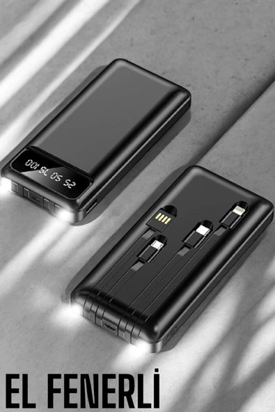 Powerbank 20.000 Mah Dijital Göstergeli LCD Ekran Uzun Pil Ömrü - 2