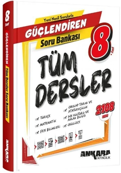 8. Sınıf Tüm Dersler Güçlendiren Soru Bankası Ankara Yayıncılık - 1