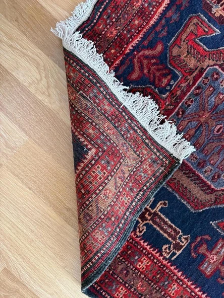 115x310 cm Canlı Renkli Yolluk, El Dokuma NostaljikHalı, Mükemmel Kondisyonlu Yolluk, Ev ve Ofis Dekoru - 5