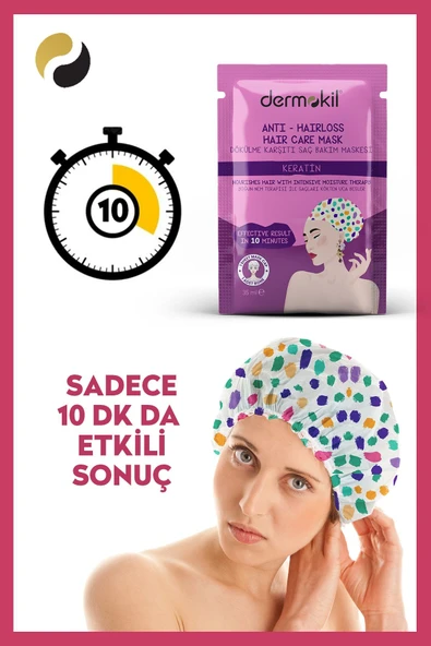 Dermokil Keratin Buhar Saç Bakım Maskesi 35 ml - 2
