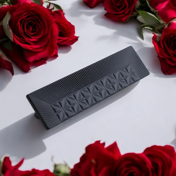 Kayı Metal Siyah Kulp 160 mm -16 cm Mobilya Çekmece Mutfak Dolabı Dolap Kapak Kulpları Kulb Kulpu - 6