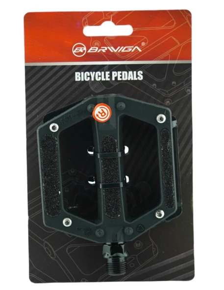 BRIVIGA PEDAL HF-859 CITY-/COMF. KAYDIRMAZ YÜZEY SİYAH 108x91mm 316g/pr - 2